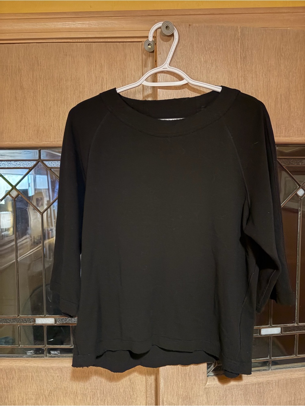 Kit and Ace Black Relaxed Crew Shirt